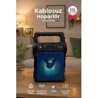Torima KTS-1706 Siyah Taşınabilir Güneş Enerjili Fenerli Bluetooth Hoparlör