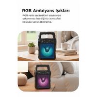 Torima KTS-1706 Siyah Taşınabilir Güneş Enerjili Fenerli Bluetooth Hoparlör