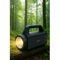 Torima KTS-2031 Dış Mekan 3 inç Güneş Enerjili El Feneri RGB Kablosuz Bluetooth Hoparlör
