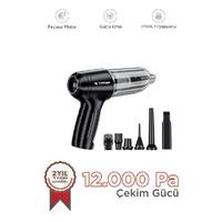 Torima LT-107C Mini Çok Fonksiyonlu Üflemeli Şarjlı Araç Süpürgesi El Süpürgesi