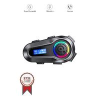Torima Q10 Helmet Siyah LCD Ekranlı Bluetooth Motosiklet Kulaklığı Intercom