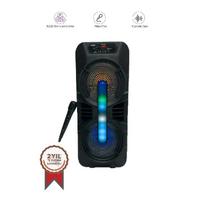 Torima Siyah GTS-1702 Taşınabilir Bluetooth Mikrofonlu RGB Işıklı Hoparlör