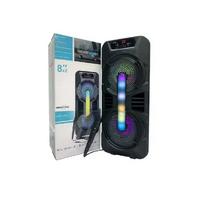 Torima Siyah GTS-1702 Taşınabilir Bluetooth Mikrofonlu RGB Işıklı Hoparlör