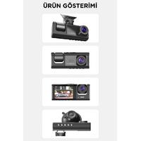 Torima TA-01 Siyah 1080p Araç içi 3 Kameralı Lcd Ekranlı Gece Görüşlü Araç Kamerası