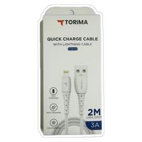 TORİMA TCB-02 LIGHTNING 2M 3A ŞARJ KABLO 