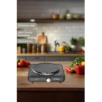 Torima TEH-01 Siyah Termostatlı Ayarlanabilir Tekli Elektrikli Ocak