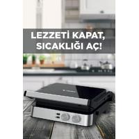 Torima TG-PRO300 Siyah-Gümüş 2000W Paslanmaz Çelik Tost Izgara Makinesi Çıkarılabilir Plaka
