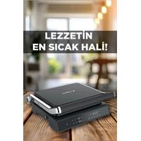 Torima TG-PRO500 Siyah 2000W Dijital Ekranlı Tost & Izgara Makinesi Çıkarılabilir Plaka