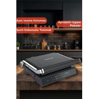 Torima TG-PRO500 Siyah 2000W Dijital Ekranlı Tost & Izgara Makinesi Çıkarılabilir Plaka
