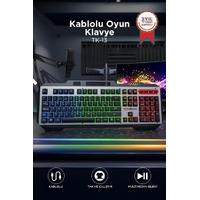 TORİMA TK-13 Oyuncu Klavyesi Rgb Işıklı Mekanik Ergonomik Kablolu Klavye 