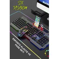 Torima TMK-06 Siyah Gaming Rgb Işıklı Kablolu Q Klavye ve Mouse Seti