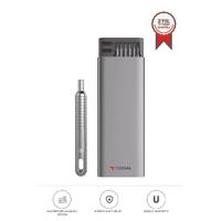 Torima TTS-02 Gri 48 Parça Manyetik Tornavida Seti Hassas Onarım ve Tamir İçin,Alüminyum Kasa