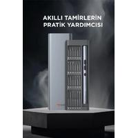 Torima TTS-04 48 Parça Şarjlı Hassas Tornavida Seti – Led Işıklı, Mıknatıslı Alüminyum Kasa, Type-c
