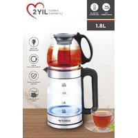 Torima TY-S888-049 Cam Çay Makinesi Kettle Ledli 1500W 1.8L Su Isıtıcı