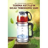 Torima TY-S888-049 Cam Çay Makinesi Kettle Ledli 1500W 1.8L Su Isıtıcı