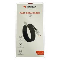 TORİMA U15 TYPE-C 3.0A SİLİKONLU DATA ŞARJ KABLO