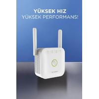 Torima WR-25 Beyaz Wifi Sinyal Yakınlaştırıcı Güçlendirici Router 300Mbps