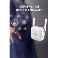 Torima WR-25 Beyaz Wifi Sinyal Yakınlaştırıcı Güçlendirici Router 300Mbps