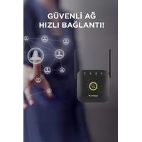 Torima WR-25 Siyah Wifi Sinyal Yakınlaştırıcı Güçlendirici Router 300Mbps