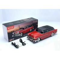 Torima WS-1955 Klasik Araba Usb-Tf-Fm Radyo Bluetooth Hoparlör Kırmızı