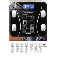 Torima XK-26C Siyah Dijital Baskül Yağ Kas Su Vücut Kitle İndeksi Kilo Ölçer Bluetooth Tartı