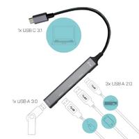 Torima YD-30 Type-C To Usb Hub 4 Ports 