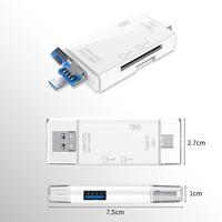 Torima YD-40 6 in 1 Kart Okuyucu Adaptör Usb-Otg Hub Type-C