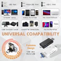 Torima YD-40 6 in 1 Kart Okuyucu Adaptör Usb-Otg Hub Type-C