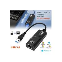 YK-3554  Type-C3.1 Usb 3.0 Gigabit Ethernet Adaptörü Kablolu USB Dönüştürücü 1000 Mbps Laptop PC Çevirici