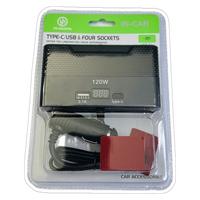 YK DESIGN YK-OT733 TYPE-C/USB&THREE SOCKETS ARAÇ ÇAKMAKLIK CİHAZI 