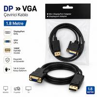 ZR-145 DP TO VGA ÇEVİRİCİ KABLO 1.8MT 