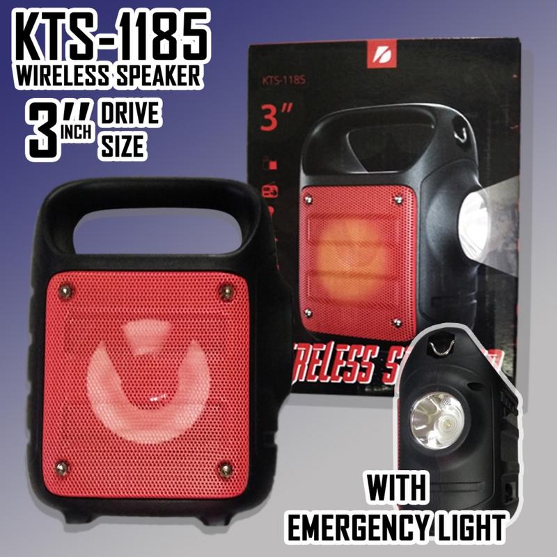 KTS-1185 USB/FM/BLUETOOTH/LED/FENER TAŞINABİLİR SES SİSTEMİ