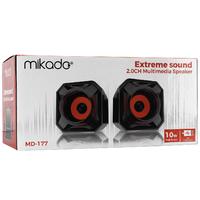 Mikado MD-177 2.0 5W * 2 Turuncu Siyah Super Bass USB Speaker
