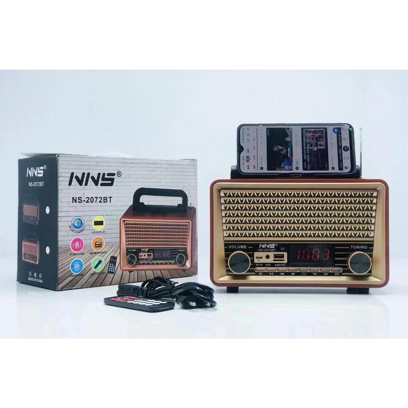 Nns NS-2072BT Am/fm/sw/ Bluetooth Nostaljik Radyo