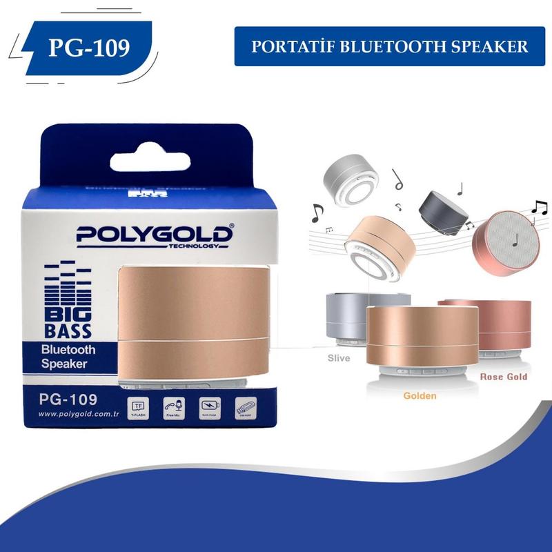 POLYGOLD PG-109 Portatif Bluetooth Speaker
