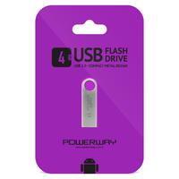 POWERWAY 4GB USB METAL FLASH BELLEK