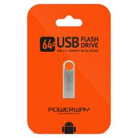 POWERWAY 64GB USB METAL FLASH BELLEK