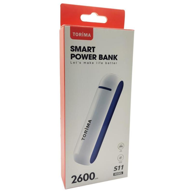 Torima S11 Smart Powerbank 2600mAh Beyaz