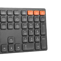Everest KB-2610 Siyah/Gri 2.4G+BT1+BT2 üçü bir arada 3 in 1 Q Kablosuz klavye